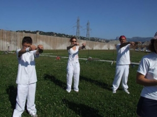  Calentamiento de jalo con arco 